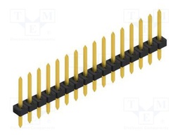 Connector: pin strips; pin header; male; PIN: 16; 2mm; THT; 1x16