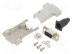 D-Sub; PIN: 9; plug; female; shielded,turned contacts; straight