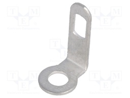 Solder lug terminal; 0.4mm; M2; Ø: 2.2mm; screw; angled 90°