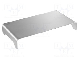 Monitor stand; 10kg; silver; metal; 400x210x63mm; monitor x1
