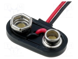 6F22 connector; Type: transversal (low profile); Dim: 25x11.9mm