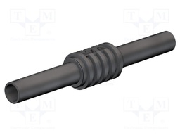 Adapter,socket; 4mm banana; 32A; 1kV; 62.5mm; black