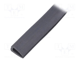 Hole and edge shield; PVC; L: 10m; grey; H: 14mm; W: 7mm; -30÷70°C