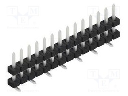 Connector: pin strips; pin header; male; PIN: 14; 2mm; SMT; 1x14