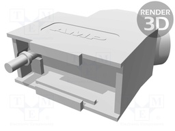 Enclosure: for D-Sub connectors; D-Sub 9pin,D-Sub HD 15pin