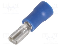 Terminal: flat; 2.8mm; 0.5mm; female; 1.5÷2.5mm2; crimped; blue