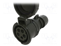 Connector: AC supply 3-phase; socket; female; 16A; 400VAC; IP67