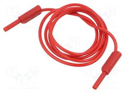 Test lead; 10A; banana plug with axial socket 2mm; Urated: 1kV