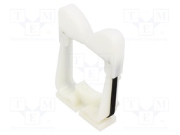 Screw mounted clamp; ØBundle : 71.4mm; polyamide; natural