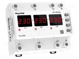 Voltage monitoring relay; 380VAC; for DIN rail mounting; VP