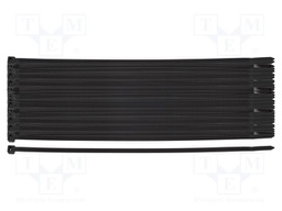 Cable tie; L: 200mm; W: 4.8mm; black; 100pcs; EXTREME