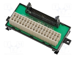 For DIN rail mounting; 34pin MIL connector; Standard: Omron