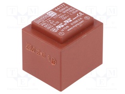 Transformer: encapsulated; 2.3VA; 117VAC; 12V; 12V; 96mA; 96mA