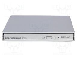 External DVD drive; silver; DC,USB B socket; USB 2.0