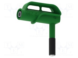 Adapter; 4A; green; Tip diameter: 6.6mm; Socket size: 4mm; MGP