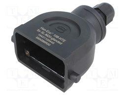Enclosure: for rectangular connectors; Han Eco B; for cable