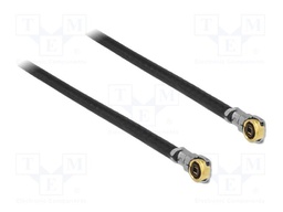Cable; 200mm; IPEX MHF 4L,both sides; black; Øcable: 1.13mm; 50Ω