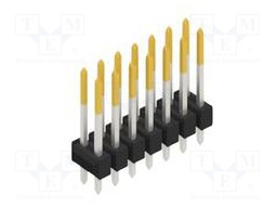 Connector: pin strips; pin header; male; PIN: 14; 2.54mm; THT; 2x7