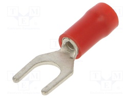 Tip: fork; M5; Ø: 5.3mm; 0.25÷1.5mm2; crimped; for cable; insulated