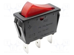 ROCKER; SPST; Pos: 2; OFF-ON; 16A/250VAC; Rcont max: 20mΩ; 0÷65°C