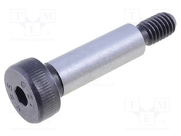 Shoulder screw; Mat: steel; Thread len: 11mm; Thread: M6; Cut: imbus