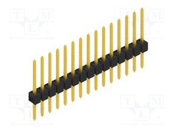 Connector: pin strips; pin header; male; PIN: 15; 2.54mm; THT; 1x15