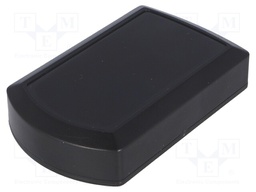 Enclosure: multipurpose; X: 57mm; Y: 92mm; Z: 22mm; ABS; black