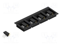Connector: pin strips; pin header; male; PIN: 6; 2mm; SMT; 2x3; 100V