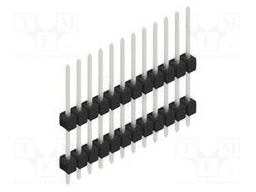 Connector: pin strips; pin header; male; PIN: 12; 2.54mm; THT; 1x12