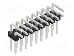 Connector: pin strips; pin header; male; PIN: 18; 2.54mm; THT; 2x9