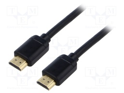 Cable; HDMI 2.0; HDMI plug,both sides; PVC; 3m; black; Core: Cu