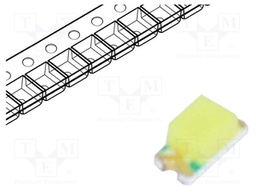 LED; SMD; 0603; white cold; 600mcd; 7000(typ)K; 130°; 20mA; 2.8÷3.6V
