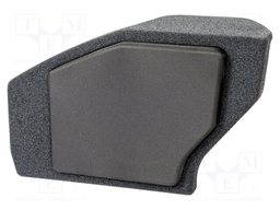 Car loudspeaker enclosure; MDF; black melange; textil; 17l; 250mm
