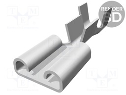 Terminal: flat; 6.3mm; 0.8mm; female; 1÷2.5mm2; crimped; for cable