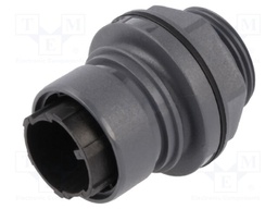 Connector: circular; socket; male; PIN: 3; w/o contacts; UL94V-0