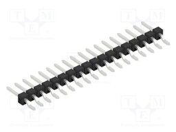 Connector: pin strips; pin header; male; PIN: 18; 2.54mm; SMT; 1x18