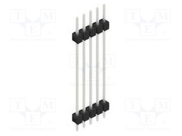 Connector: pin strips; pin header; male; PIN: 5; 2.54mm; THT; 1x5