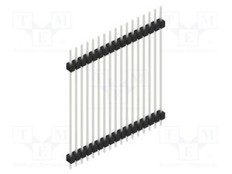 Connector: pin strips; pin header; male; PIN: 17; 2.54mm; THT; 1x17