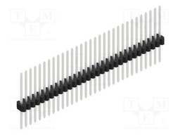 Connector: pin strips; pin header; male; PIN: 31; 1.27mm; THT; 1x31