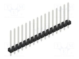 Connector: pin strips; pin header; male; PIN: 16; 2.54mm; THT; 1x16
