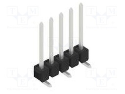 Connector: pin strips; pin header; male; PIN: 5; 2.54mm; SMT; 1x5