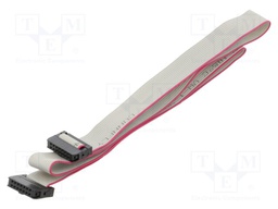 Ribbon cable with IDC connectors; 14x28AWG; Cable ph: 1mm; 0.6m