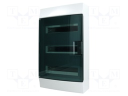 Enclosure: for modular components; IP41; grey; No.of mod: 36
