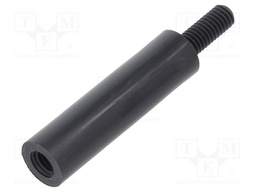 Screwed spacer sleeve; cylindrical; polyamide; M3; M3; 22mm