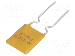 Fuse: PTC polymer; 1.6A; 8,9x15,2mm; Pitch: 5mm