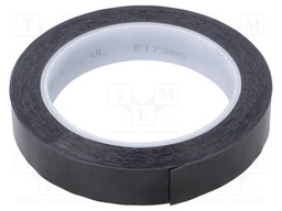 Tape: electrical insulating; W: 19mm; L: 66m; Thk: 63um; black; 100%