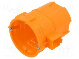 Enclosure: junction box; Ø: 62mm; plaster embedded; IP20; serial