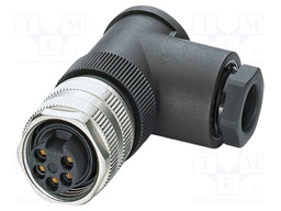 Connector: 7/8"; plug; PIN: 5; angled; unshielded; 9A; 300V; IP67