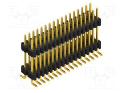 Connector: pin strips; pin header; male; PIN: 34; 1.27mm; SMT; 2x17