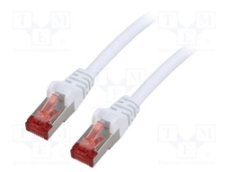 Patch cord; S/FTP; 6; stranded; Cu; LSZH; white; 1.5m; halogen free